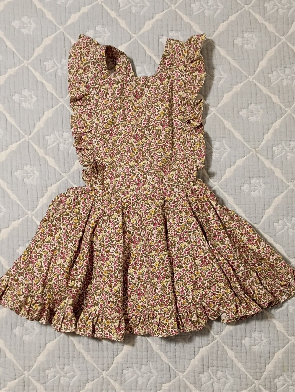 Numi Floral Pinafore w/ attached Bloomer 4T